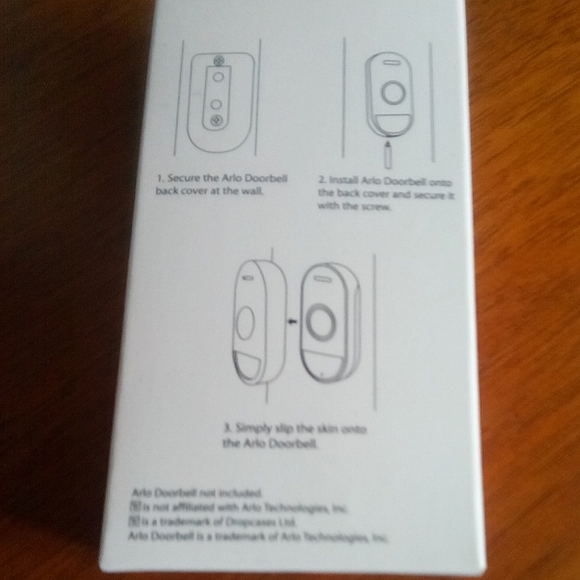 White Silicone Arlo Audio Doorbell Cover - Picture 5 of 5